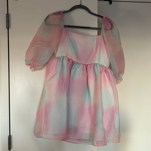 Selkie KNOCKOFF rainbow puff dress Taylor Swift Eras